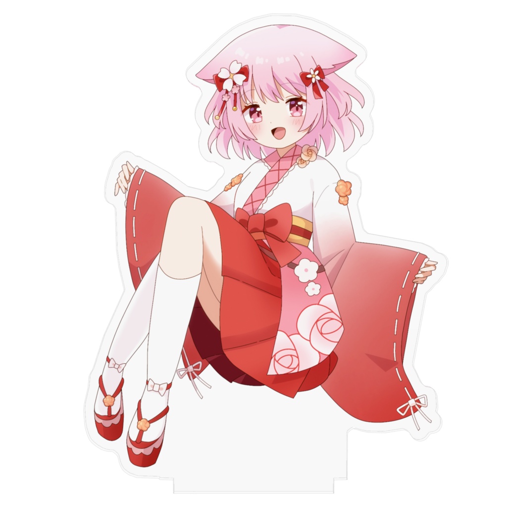 【茜月ももね】花巫女アクリルフィギュア