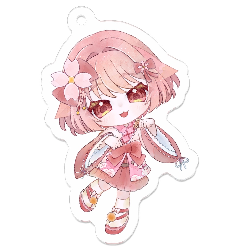 【茜月ももね】花巫女アクキー!