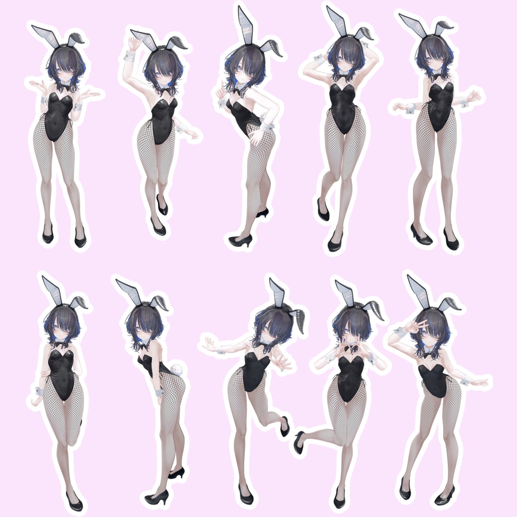 EELWORKS バニーガールポーズ集 【全30種類】