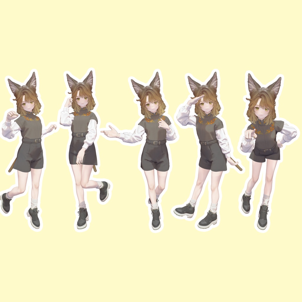 EELWORKS【無料】撮影用ポーズ集【全10種】マリシア対応