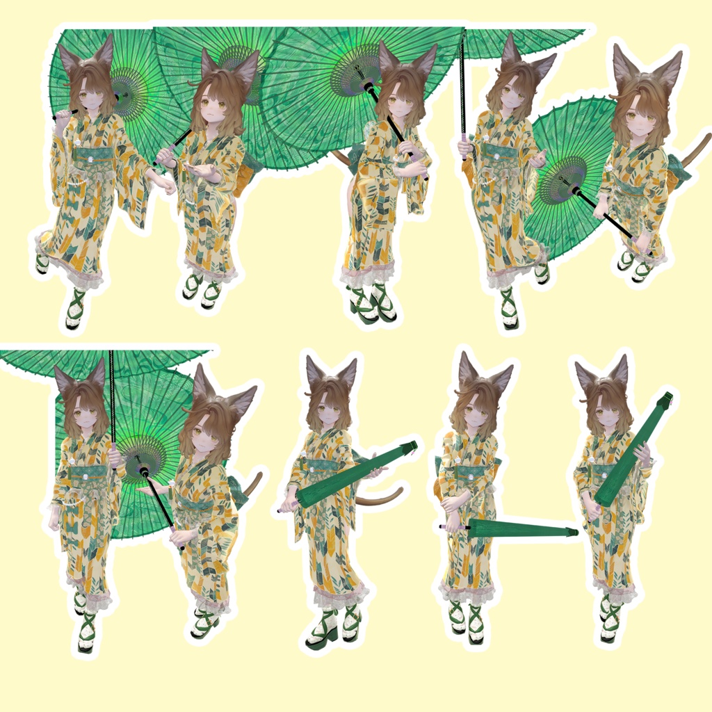 EELWORKS 撮影用ポーズ集8 【和服ポーズ集】20種類