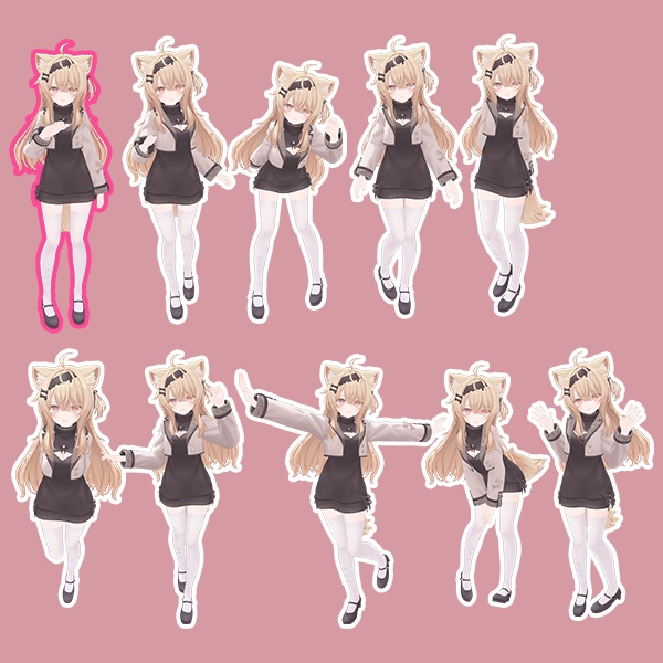 EELWORKS フォトポーズ集1:Eku 【無料版あり】