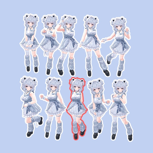 EELWORKS フォトポーズ集1:Kumaly 【無料版あり】