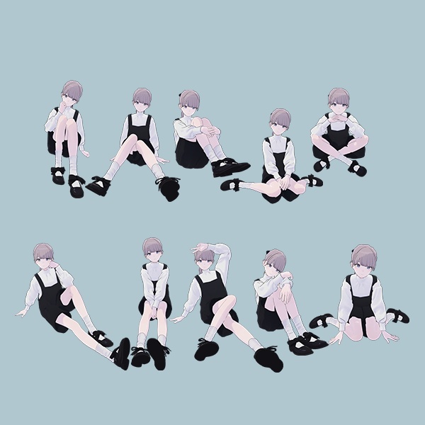 EELWORKS 撮影用座りポーズ集 【20種類】Lapwing