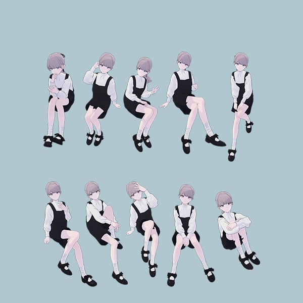 EELWORKS 撮影用座りポーズ集 【20種類】Lapwing