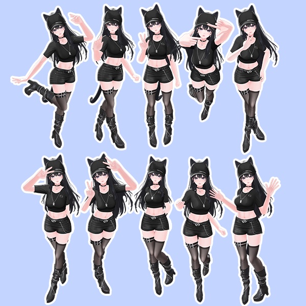EELWORKS 海咲対応:自撮りポーズ集【50種類】