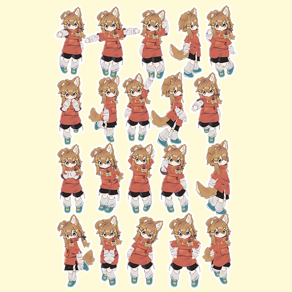 EELWORKS まめひなた対応:スターターポーズ集1【40ポーズ】