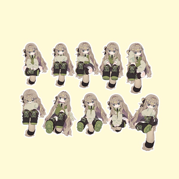 【無料有/+Free sample】EELWORKS キプフェル対応:スターターポーズ集2【40ポーズ】
