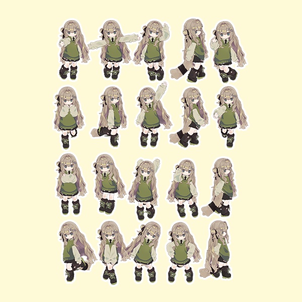 【無料有/+Free sample】EELWORKS キプフェル対応:スターターポーズ集2【40ポーズ】