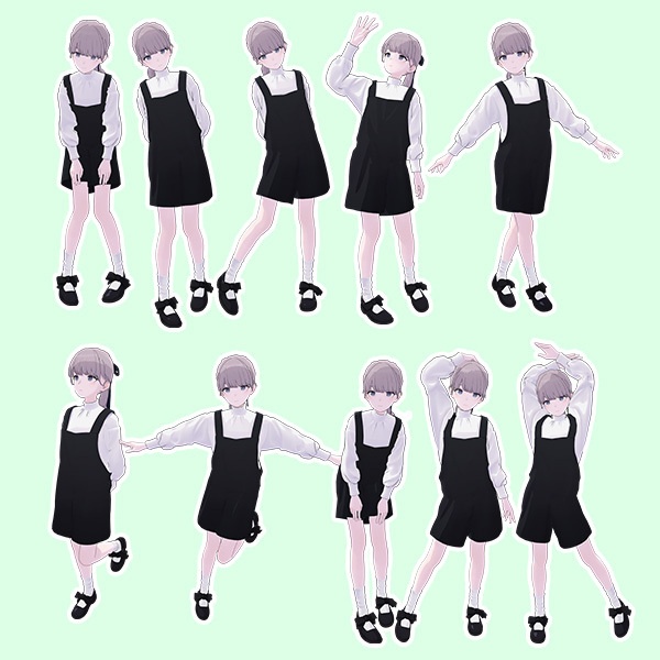 【無料有/+Free sample】EELWORKS lapwing対応:撮影用ポーズ集28