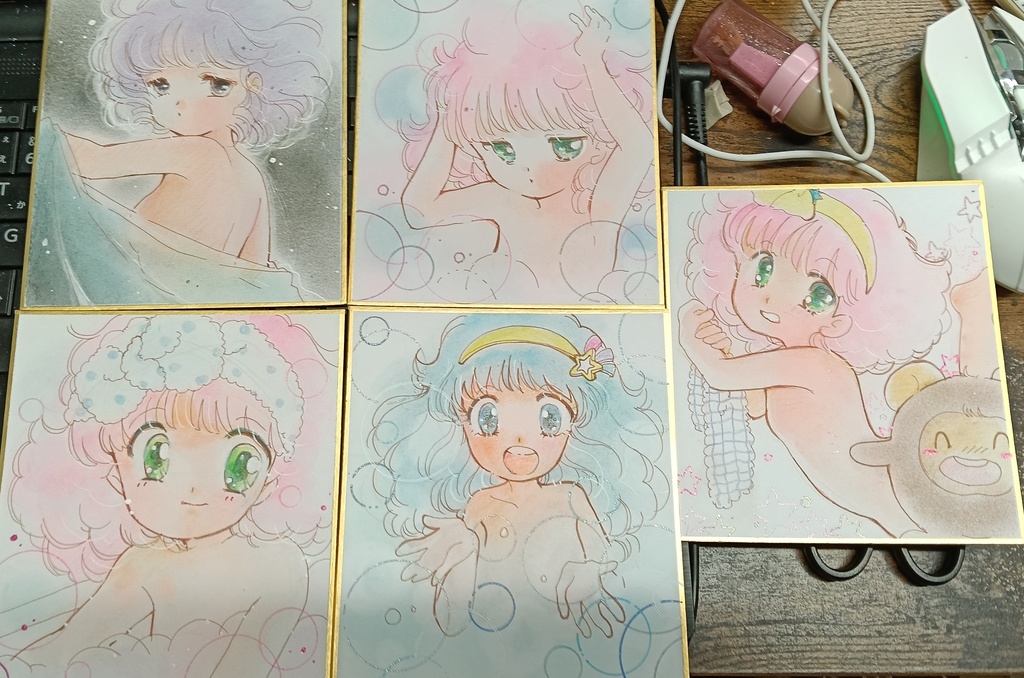 スイートバブルバブル記念魔女っ子ミニ（1／4）色紙