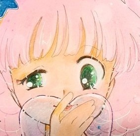 スイートバブルバブル発行記念 魔女っ子あわあわ色紙(多分ラスト)