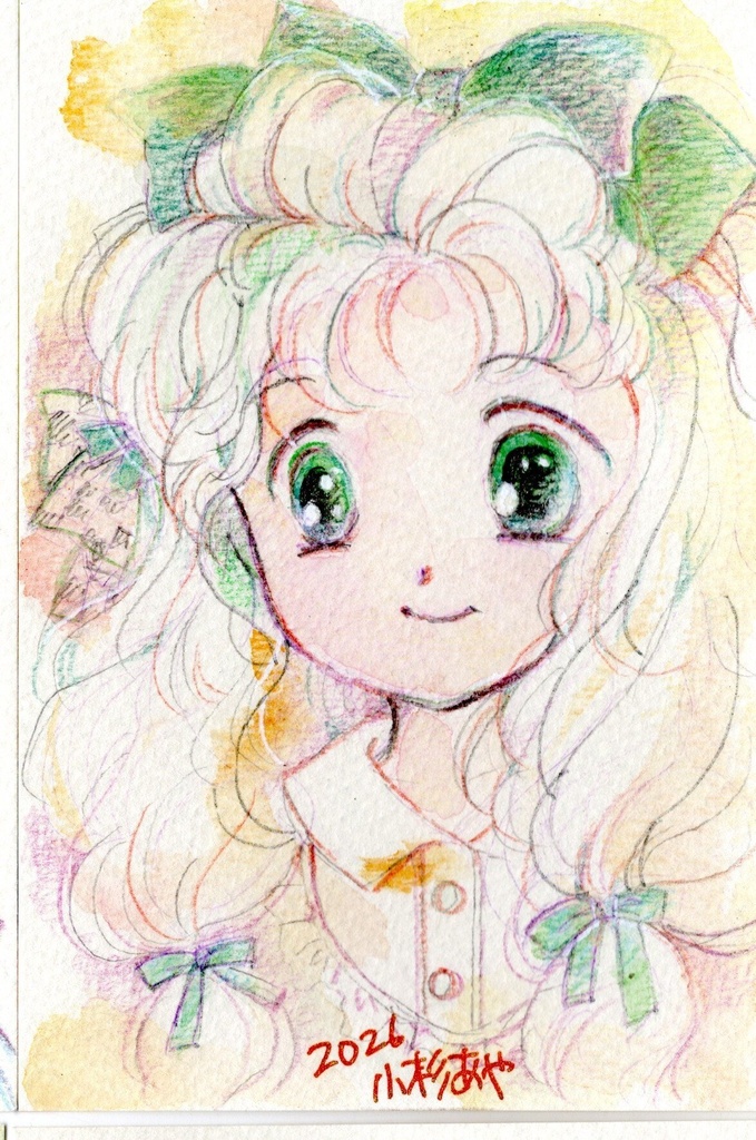 ハガキサイズイラスト(ありすINむじな画廊）