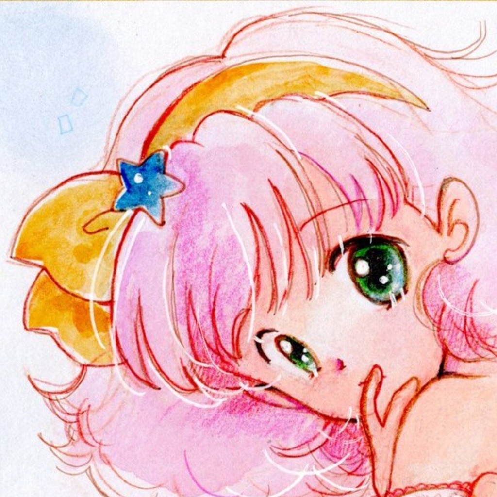 りぼんガールモモ　中色紙　小色紙