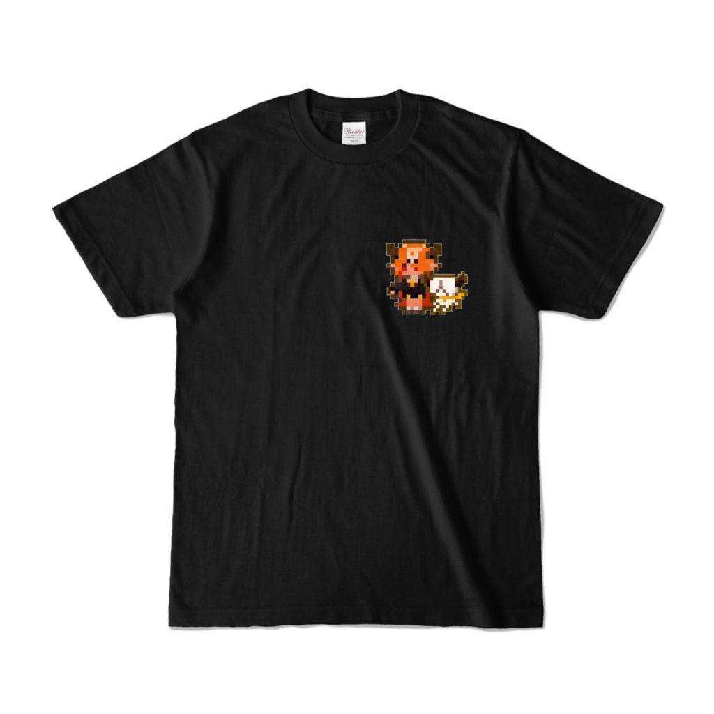 【マガトセラ3周年記念】セラ、ひゅまだちドット Tシャツ(黒)