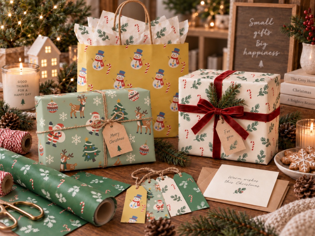 【商用利用可】クリスマス デジタルペーパー 18枚セット|くすみカラー・大人かわいい|サンタ・雪だるま・トナカイ|シームレス・背景素材・デジタル手帳・ラッピング