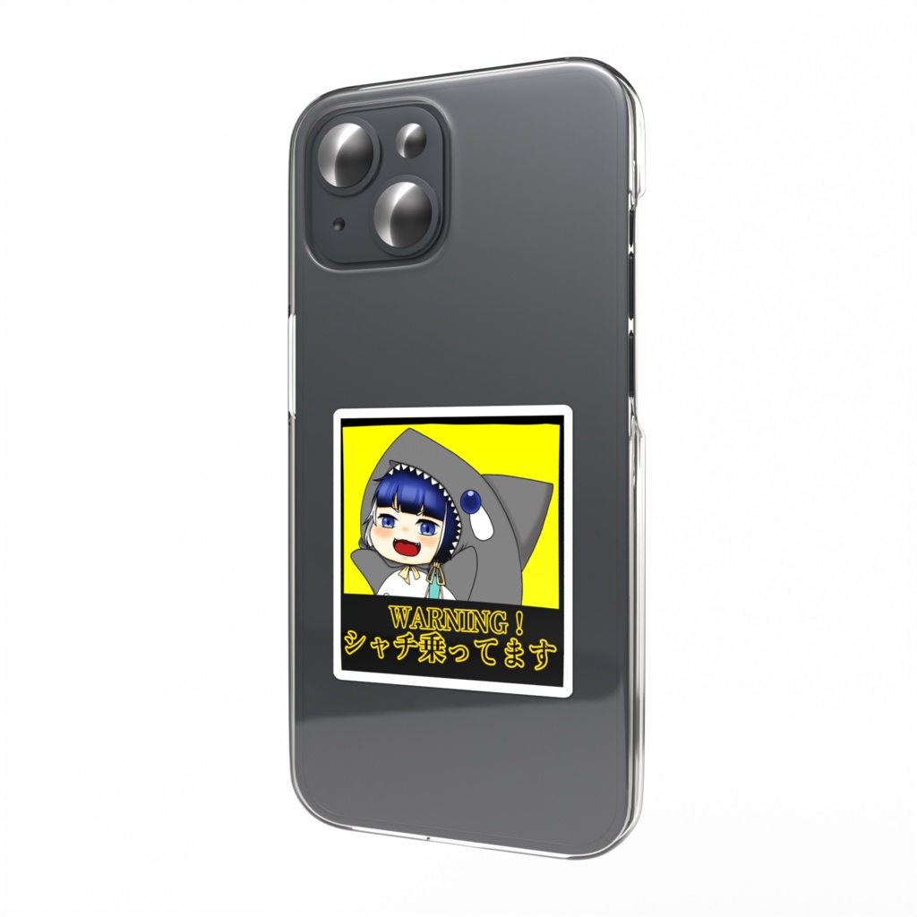 シャチが乗ってるスマホステッカー