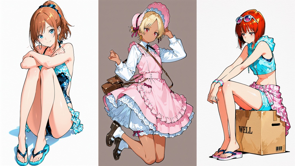 AIイラスト用 プロンプト作成ツール（アニメ風美少女特化）【exe形式】