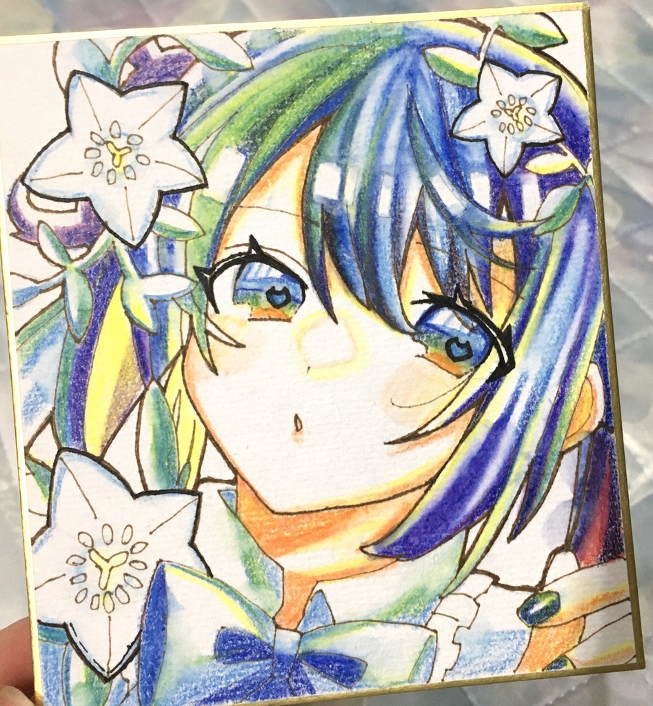 【原画】創作ミニ色紙