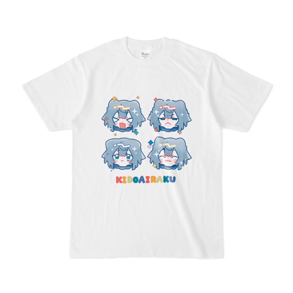 KidkW喜怒哀楽Tシャツ（白）