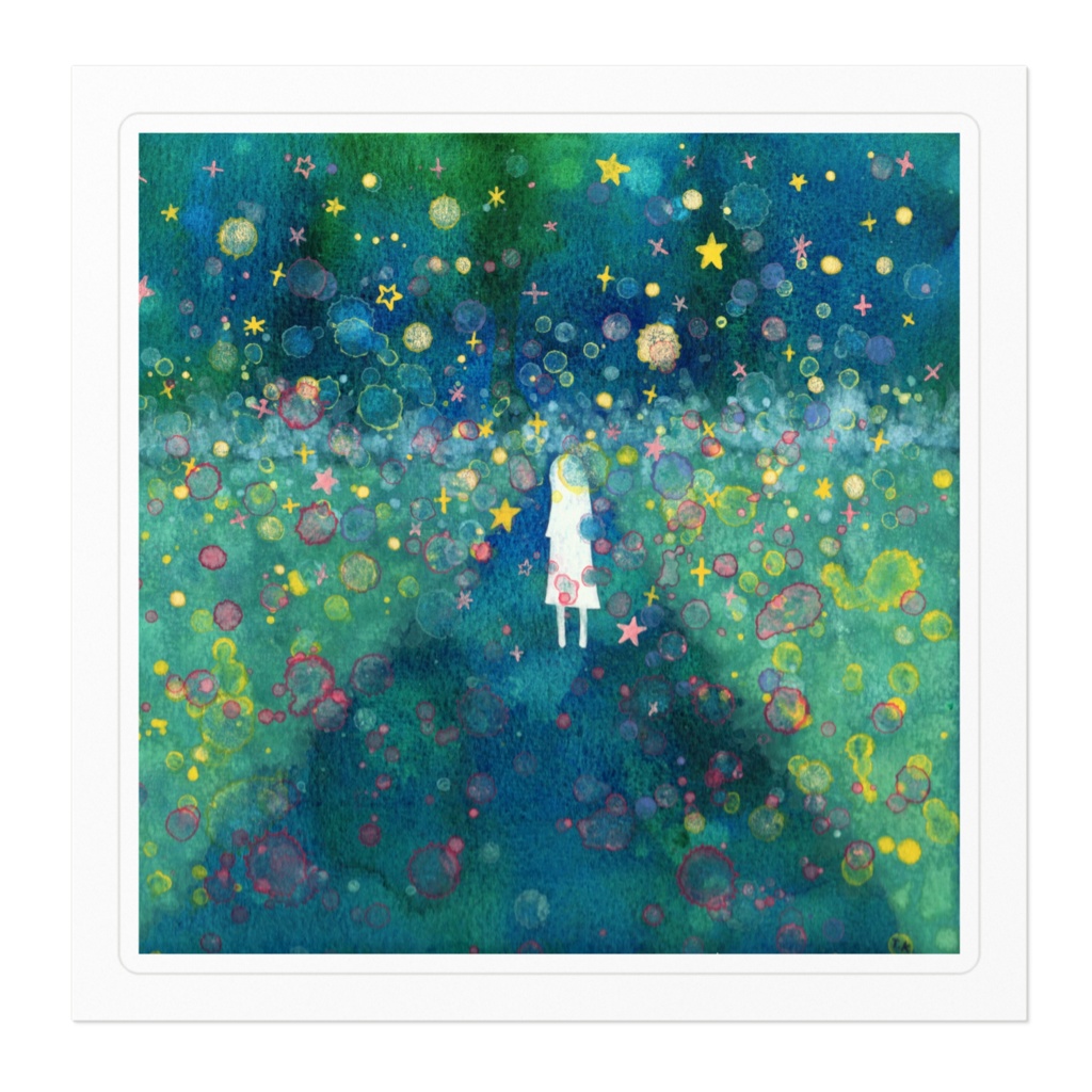 うずもれるステッカー