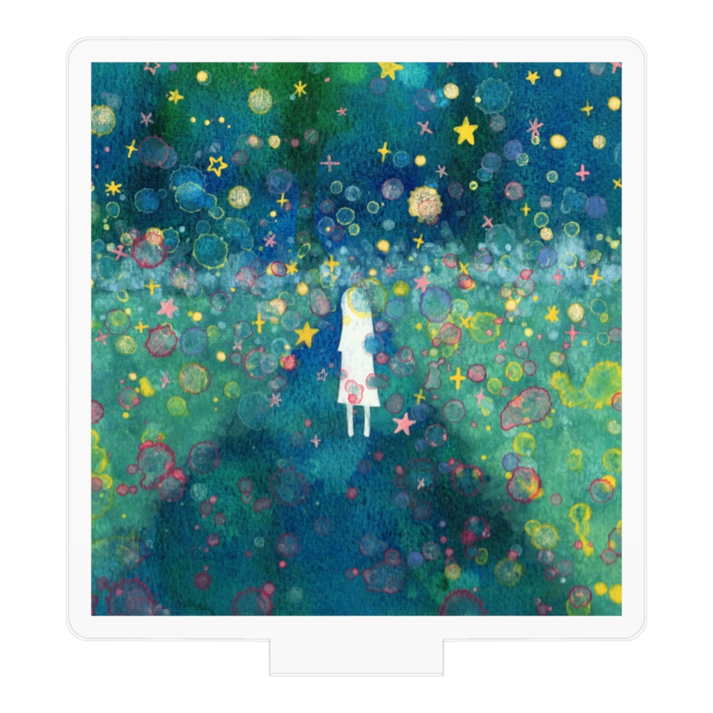 うずもれるアクリルフィギュア