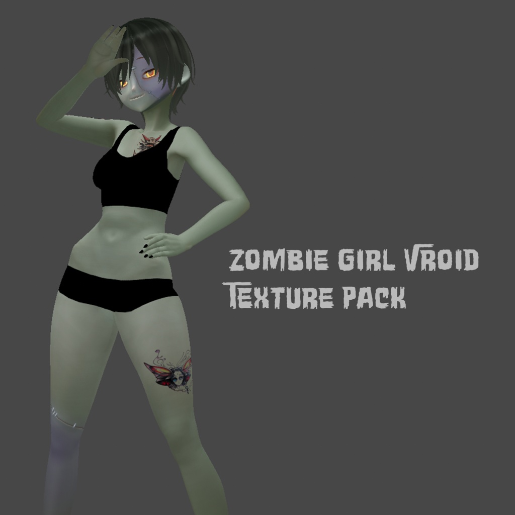 Zombie Girl Vroid Skin