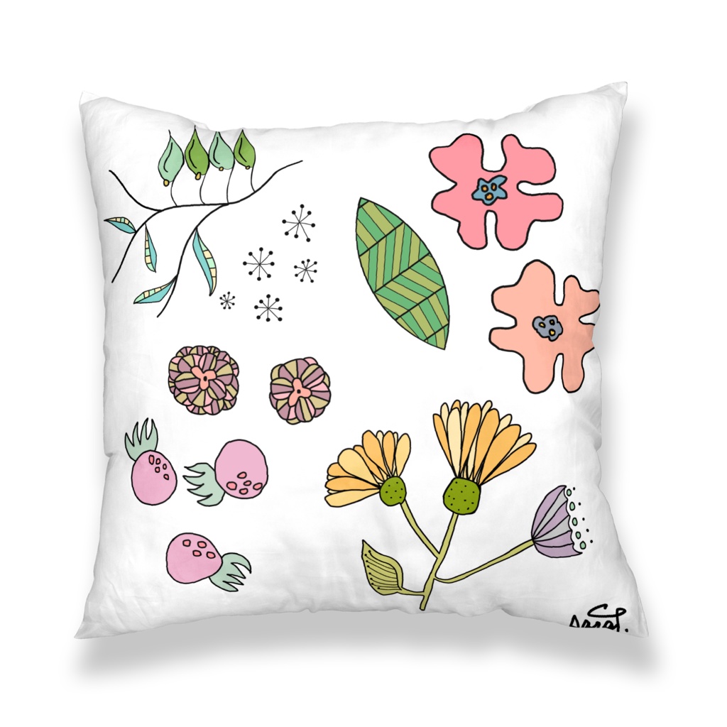クッションカバー flower-A