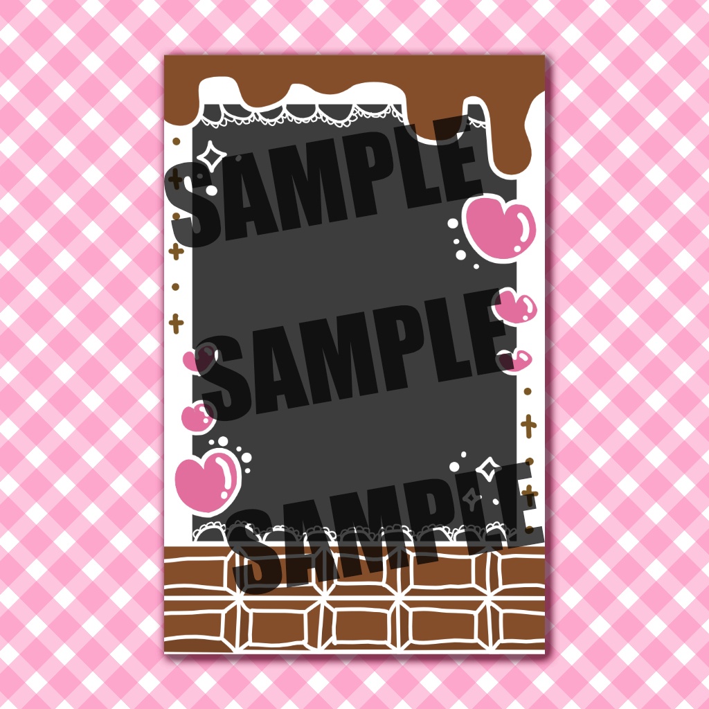 【SALE!!】デコチェキ風フレームSET チョコレート🍫