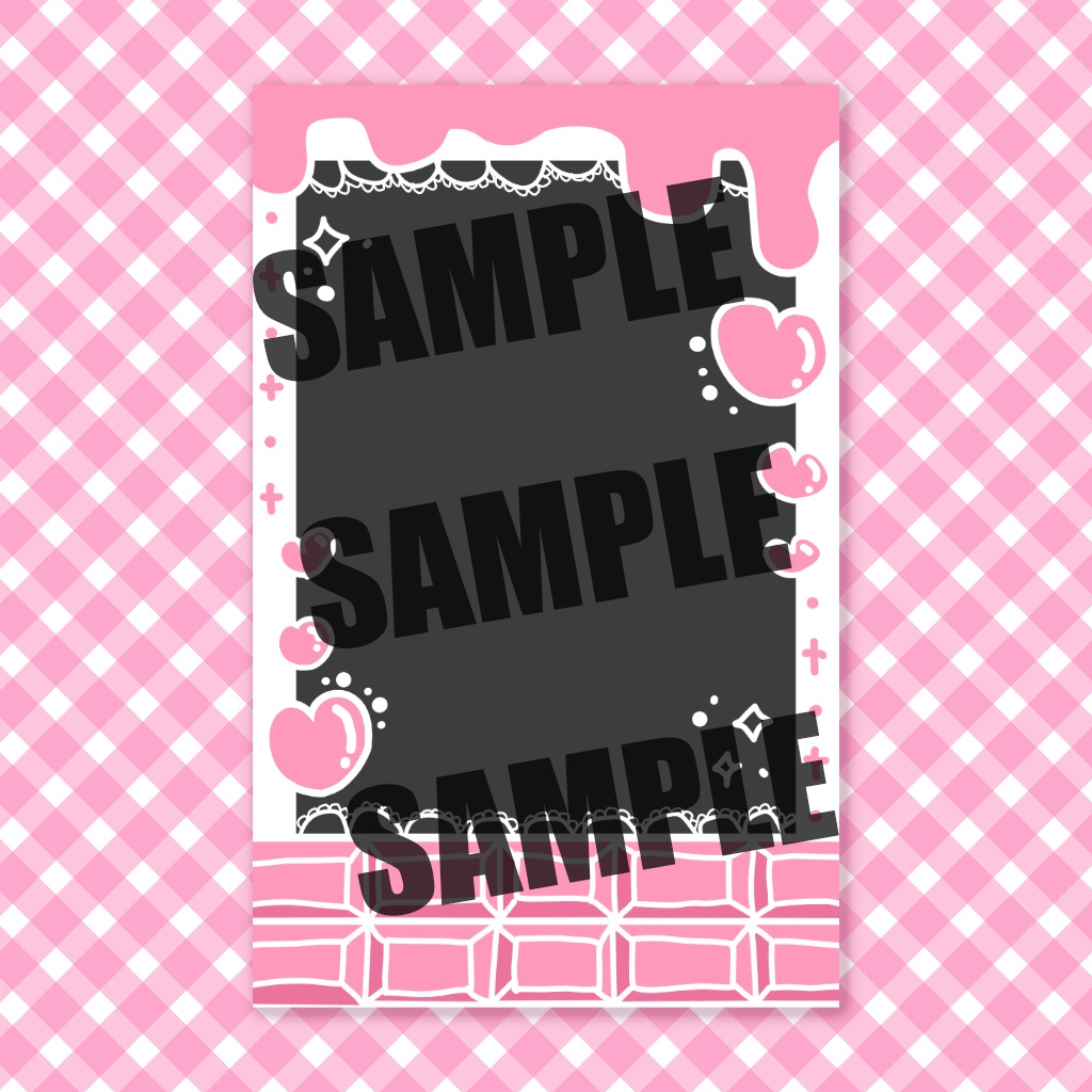【SALE!!】デコチェキ風フレームSET チョコレート🍫