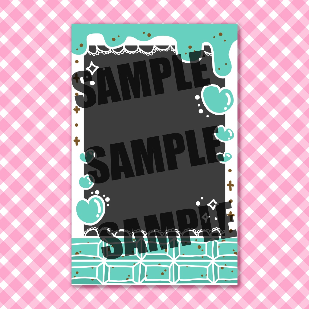 【SALE!!】デコチェキ風フレームSET チョコレート🍫