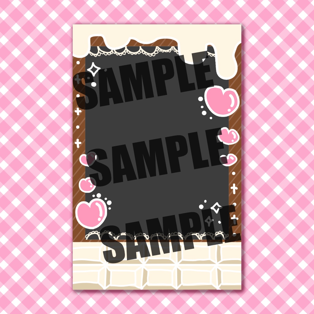【SALE!!】デコチェキ風フレームSET チョコレート🍫