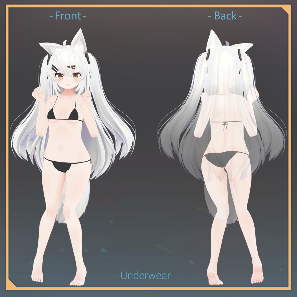 オリジナル3Dモデル「ほむら」