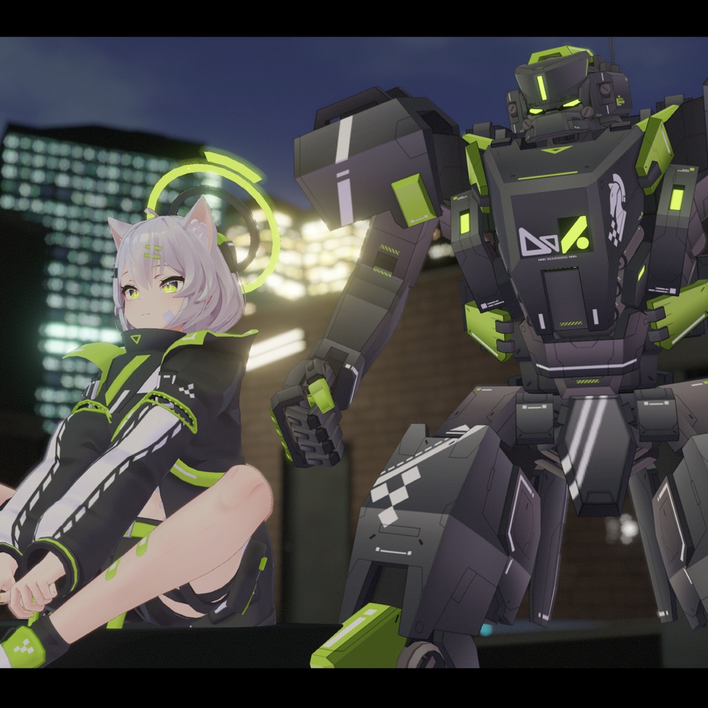 オリジナル3Dモデル「チェック&ナイト」