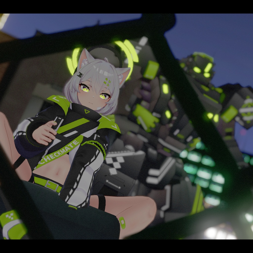 オリジナル3Dモデル「チェック&ナイト」