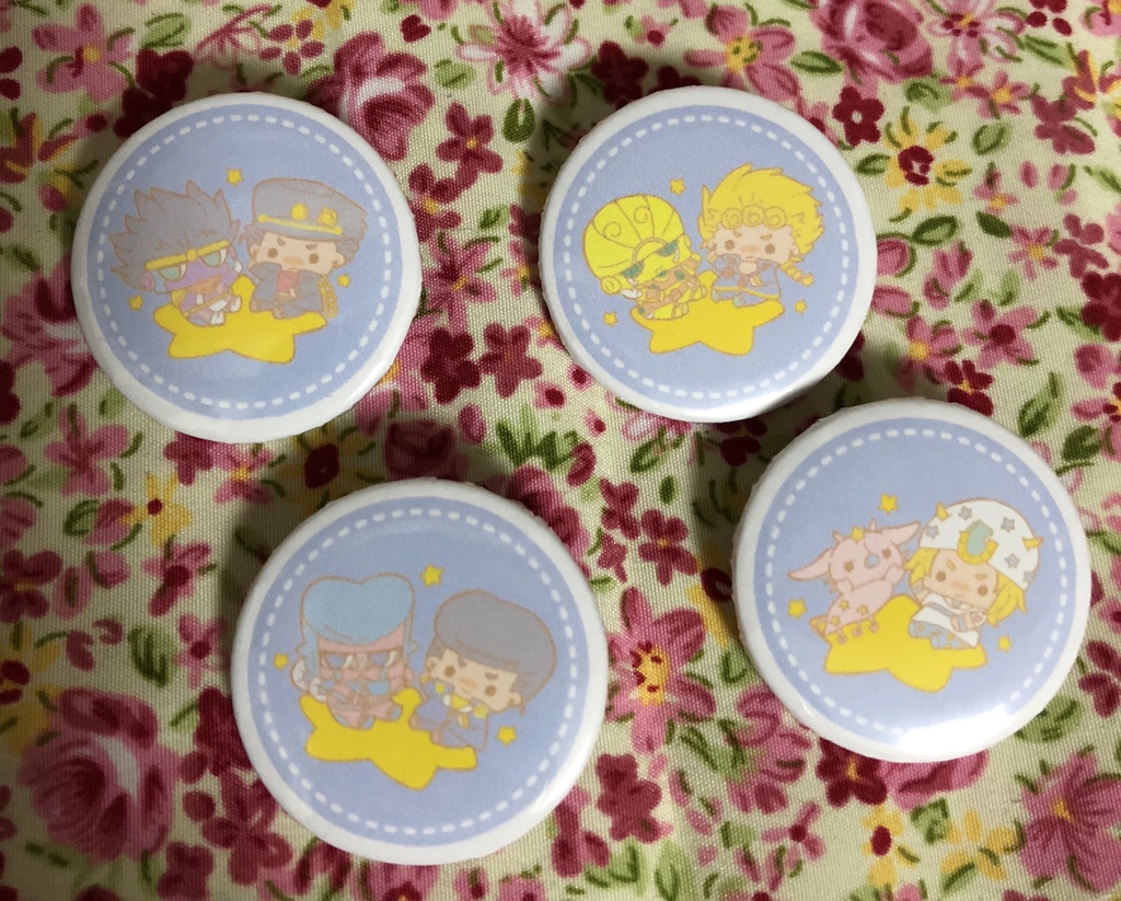 スタンドと一緒☆缶バッジ