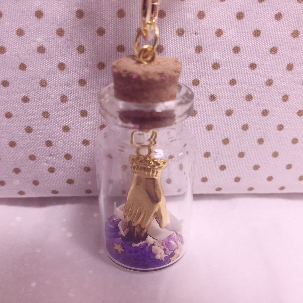 吉良吉影の爪"風"入り星砂キーホルダー②