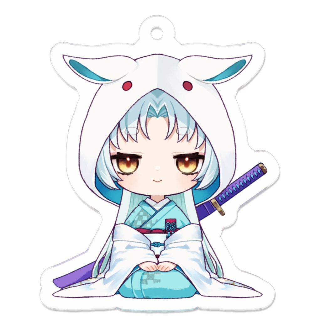 白兎りとminiアクリルキーホルダー