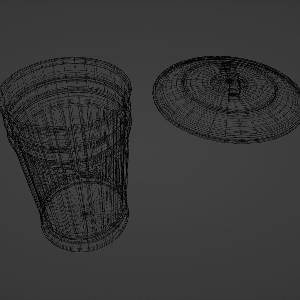 ゴミ箱(金属製)