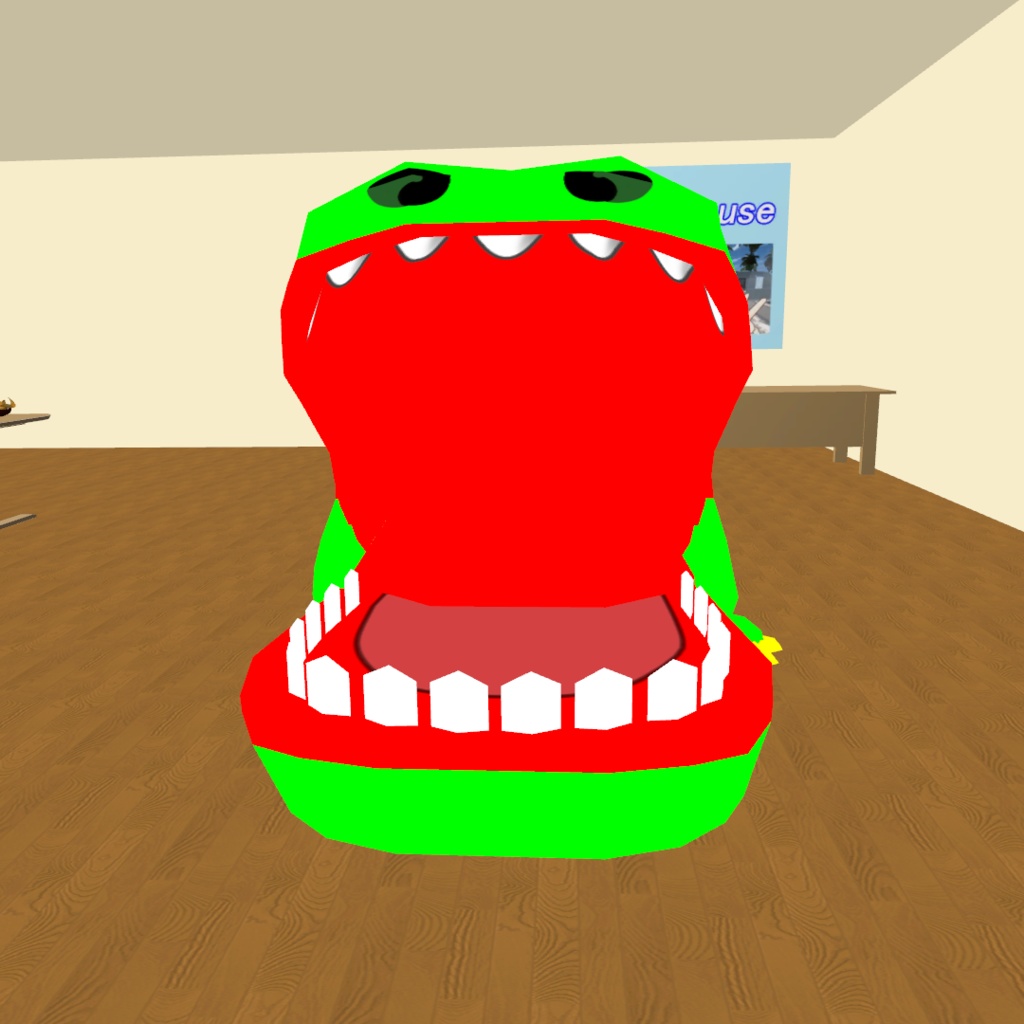 Crocodile Teeth Toy【VRChatワールドギミック】