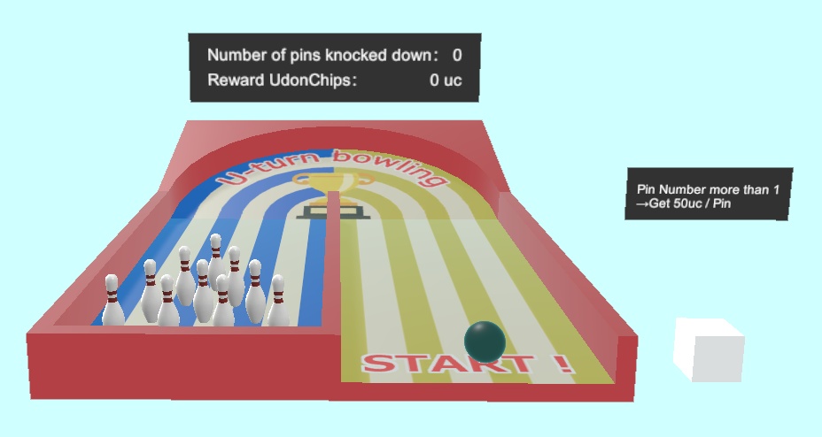 U-turn Bowling【VRChatワールドギミック】