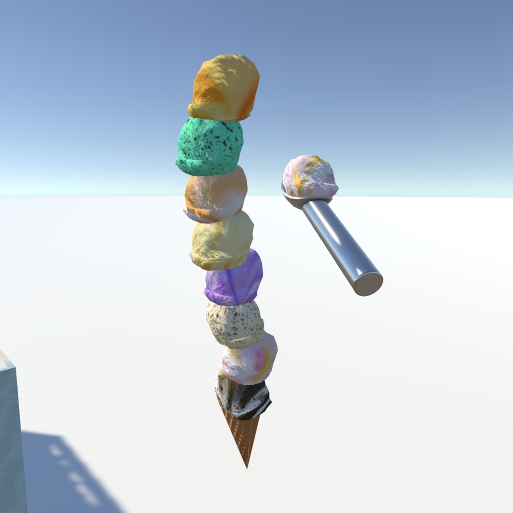 作って食べられるアイスクリームメーカー【VRChatワールドギミック追加パック】