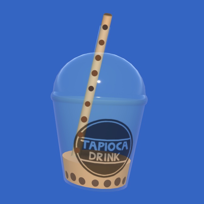飲めるタピオカミルクティー【VRChatワールドギミック】