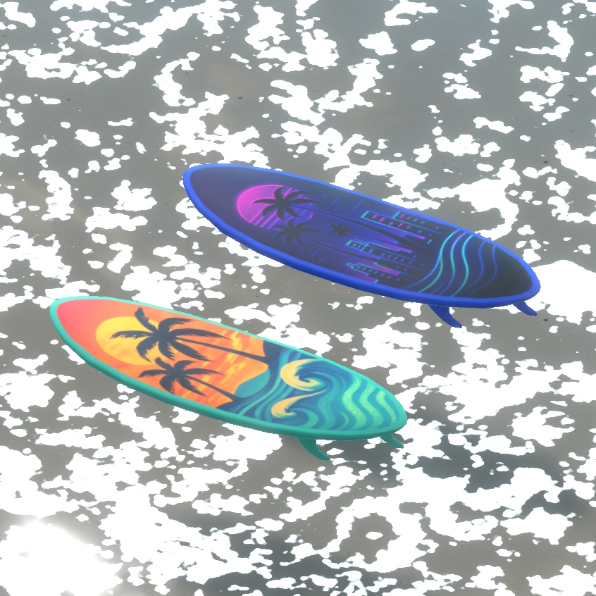 Udon Surfboard【VRChatワールドギミック追加パック】