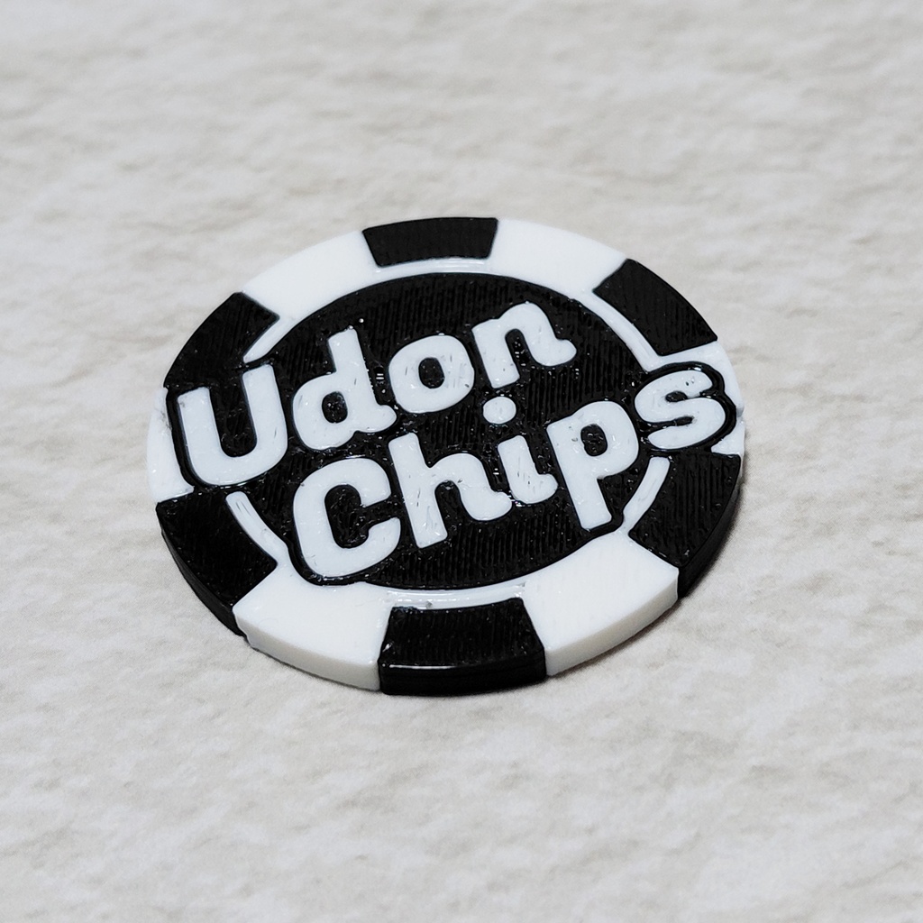 UdonChipsメダル プラスチック製（匿名配送）