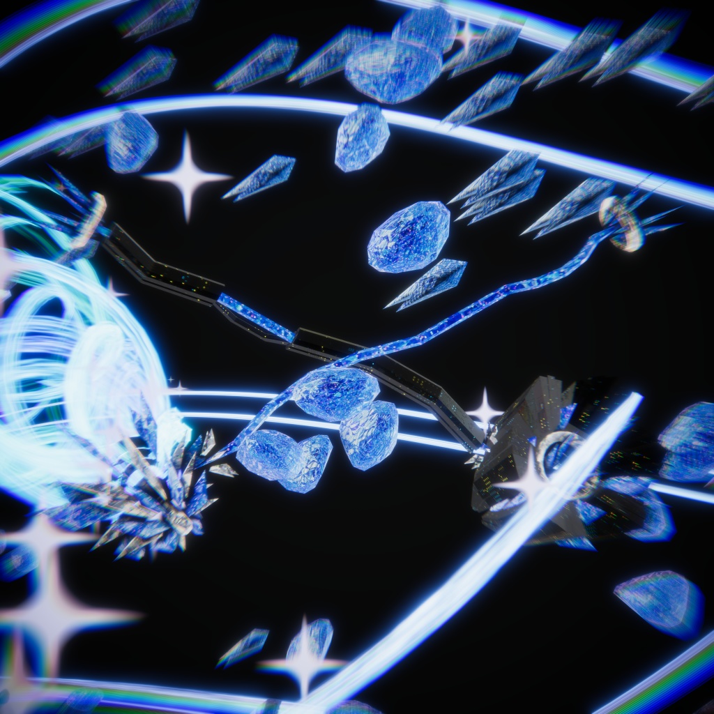 【MA/アバターバトルシステム3対応】オリジナル武器3Dモデル「Meteora」Ver.1.5