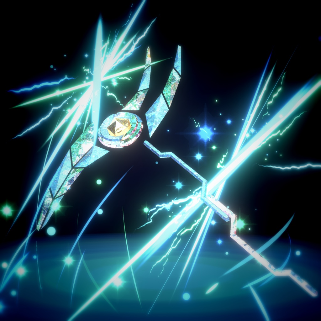 リリース記念セール1500→850円【MA/ABS3/ゲームワールド対応】オリジナル武器3Dモデル「Lunaria」