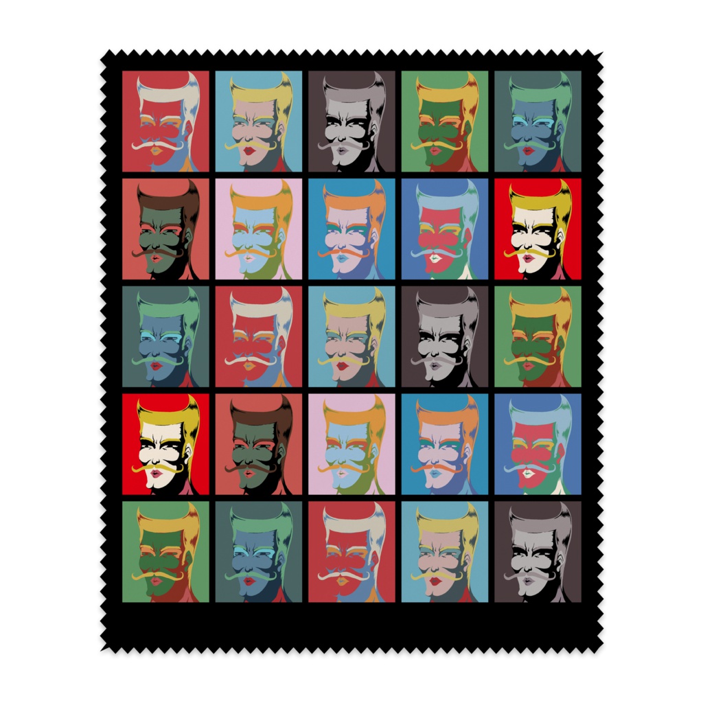 筋肉でメガネ拭き