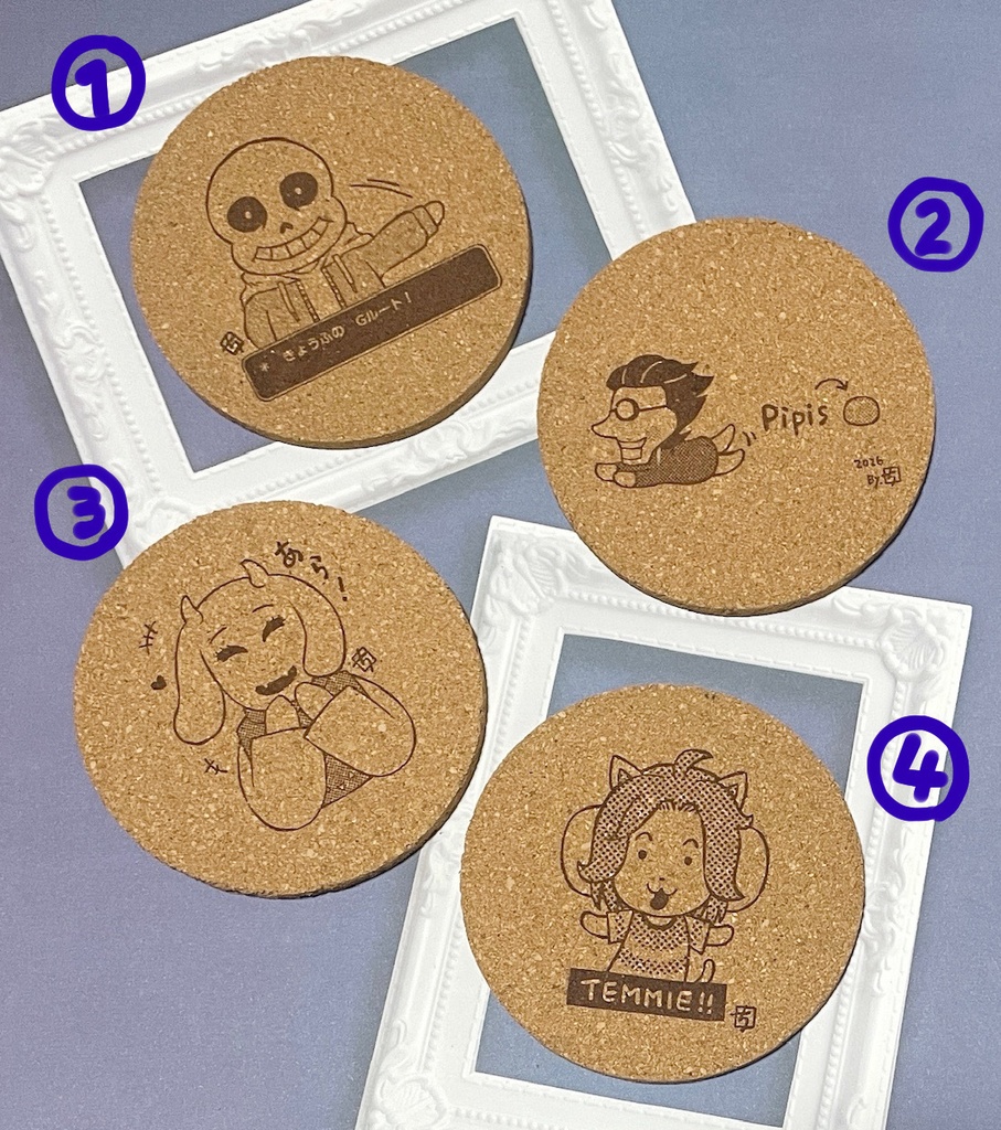 【ゆめきぼ】コルクコースター