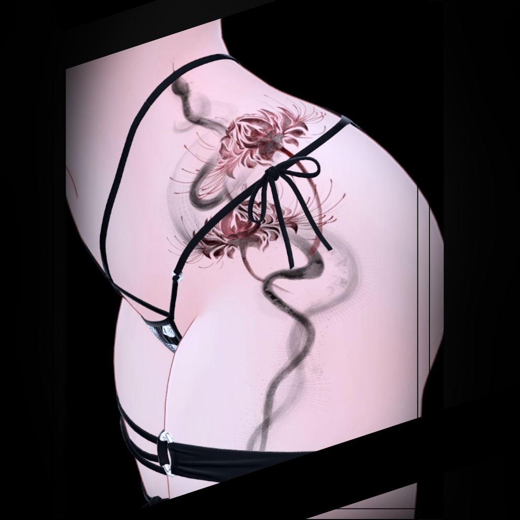 蛇と彼岸花_decal